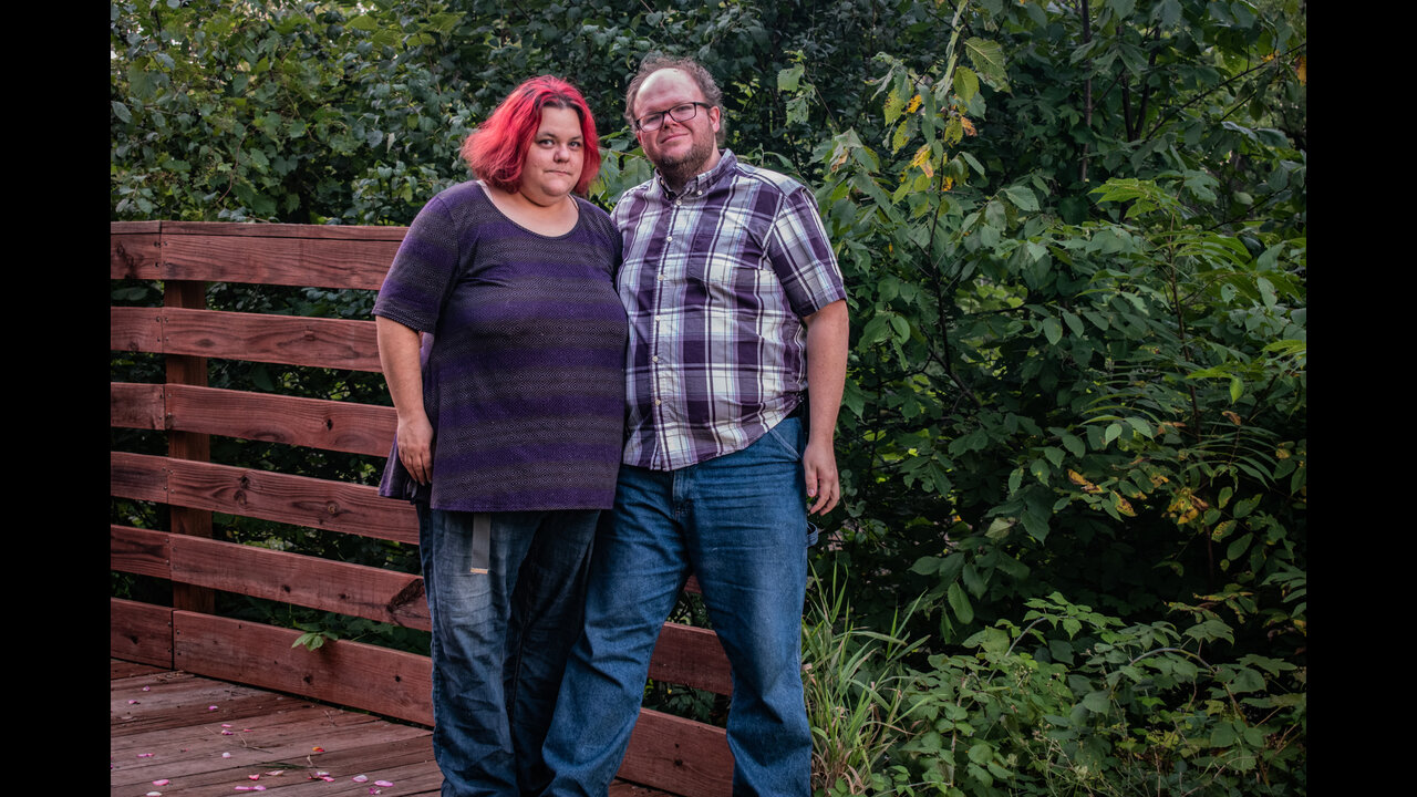 Danni & Alex standing at end of bridge.